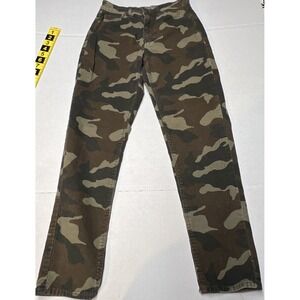 AMERICAN EAGLE Camouflage Super Stretch Corduroy Pants Women's Sz 0 26x27